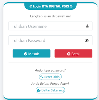 Register PGRI Payakumbuh - Persatuan Guru Republik Indonesia Cabang Payakumbuh
